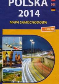 Polska 2014. Mapa samochodowa. 1:670 000 Compass