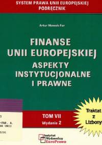 Finanse Unii Europejskiej. Aspekty instytucjonalne i prawne.