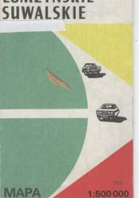 Województwa: białostockie, łomżyńskie, suwalskie. Mapa krajoznawczo-samochodowa - Jadwiga Wasilewska, Jolanta Paszkowska