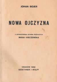 Nowa Ojczyzna - Johan Bojer