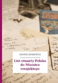 List otwarty Polaka do Ministra Rosyjskiego - Henryk Sienkiewicz