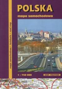 Polska. Mapa samochodowa 1:750 000