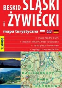 Beskid śląski i żywiecki. Mapa turystyczna. Laminowana.1: 50 000, plastic map
