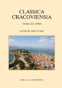 Classica Cracoviensia Volume XIX