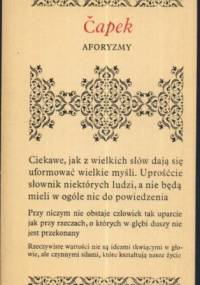 Aforyzmy - Karel Čapek