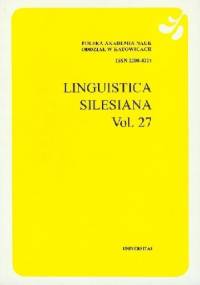 Linguistica silesiana, vol. 27 - praca zbiorowa