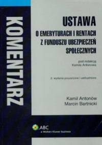 Ustawa o emeryturach i rentach z FUS - Kamil Antonów, Marcin Bartnicki