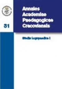 Annales Academiae Paedagogicae Cracoviensis. Tom 31. Studia Logopaedica I - Teodezja Rittel