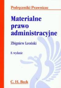 Materialne prawo administracyjne - Zbigniew Leoński