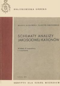 Schematy analizy jakościowej kationów - Rajmund Sołoniewicz, Joanna Masłowska