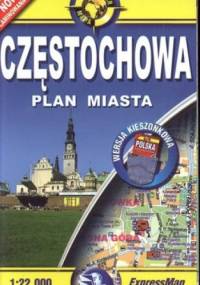 Częstochowa plan miasta. Laminowany. 1:22 000. ExpressMap
