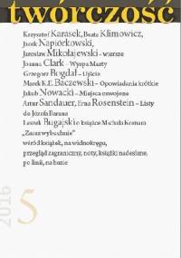 Twórczość nr 5/2016 - Redakcja miesięcznika Twórczość