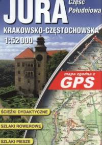 Jura Krakowsko-Częstochowska Część Południowa, mapa turystycznaczna laminowana 1:52 000