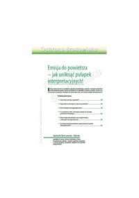 Emisja do powietrza - jak uniknąć pułapek interpretacyjnych? - Świerczewska Agnieszka