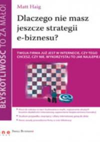 Błyskotliwość to za mało! Dlaczego nie masz jeszcze strategii e-biznesu? - Matt Haig