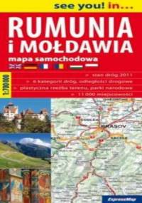 Rumunia, Mołdawia. Mapa samochodowa
