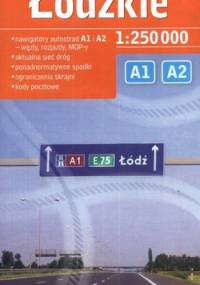 Łódzkie. Mapa samochodowa. 1:250000 Demart