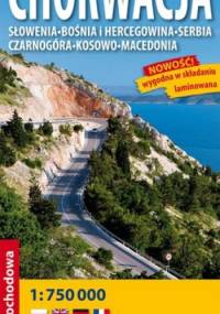 Chorwacja. Słowenia, Bosnia i Hercegowina, Serbia, Czarnogóra, Kosowo, Macedonia. Mapa samochodowa, laminowana. 1:750 000 Expressmap