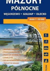 Mazury północne - Mapa turystyczna 1:50 000 - praca zbiorowa