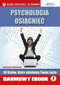 Psychologia Osiągnięć - Sebastian Schabowski