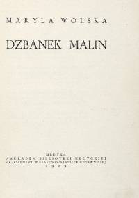 Dzbanek malin - Maryla Wolska