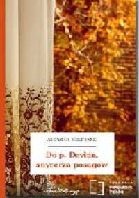 Do p. Davida , snycerza posągów - Aloysius Bertrand