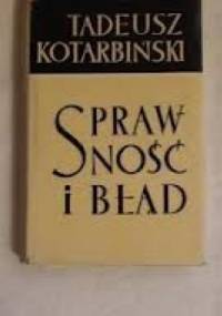 Sprawność i błąd - Tadeusz Kotarbiński