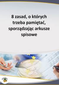 8 zasad, o których trzeba pamiętać, sporządzając arkusze spisowe - Katarzyna Trzpioła