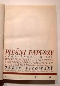 Pieśni Papuszy (Papušakre gila) - Papusza